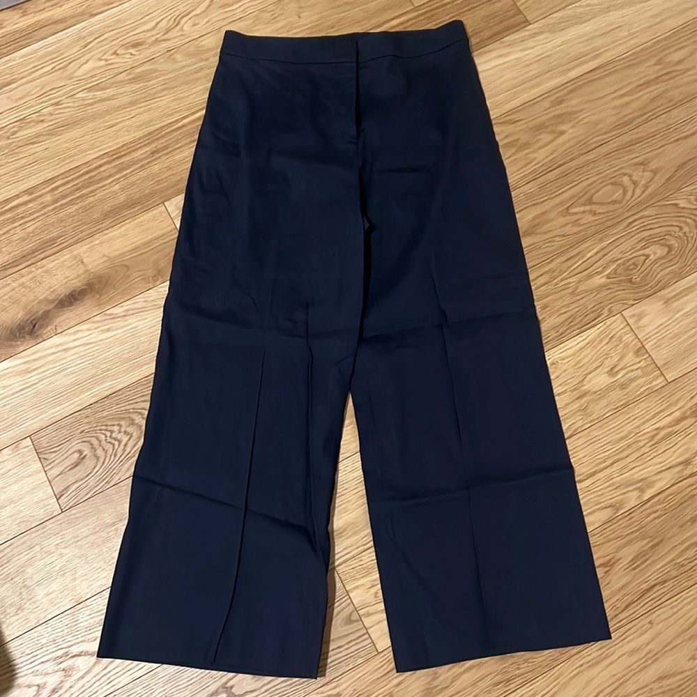 Chic navy linen Theory sailor pants, women size 8